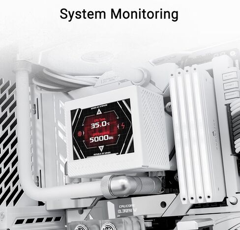 كتلة المياه لوحدة المعالجة المركزية ASUS ROG RYUJIN III WB WHT - Intel® LGA 1700، 1200، 115X - مقبس AMD AM4، AM5 - لوحة Asetek النحاسية الباردة in Kuwait