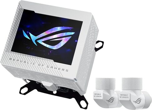 كتلة المياه لوحدة المعالجة المركزية ASUS ROG RYUJIN III WB WHT - Intel® LGA 1700، 1200، 115X - مقبس AMD AM4، AM5 - لوحة Asetek النحاسية الباردة in Kuwait
