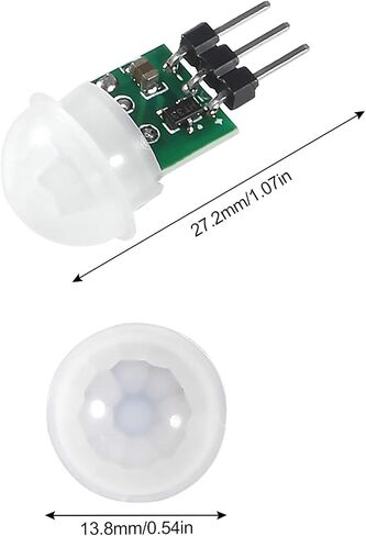 6PCS AM312 Mini Human Sensor Module, HC-SR312 Pyroelectric Infrared PIR Motion Automatic Detector DC 2.7 to 12V with 10pin Wire for Arduino in Saudi Arabia