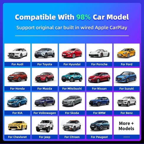 محول Kado 2 في 1 Android Auto وCarplay اللاسلكي لأجهزة iPhone، تحويل سلكي إلى CarPlay لاسلكي وAndroid Auto، دونجل للسيارات السلكية من المصنع OEM، اتصال تلقائي سريع ومستقر، زمن وصول منخفض in Saudi Arabia