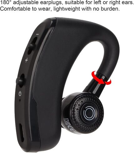 V9 Bluetooth Earpiece, Single Ear Hook Earphone, 14 Hours Talktime, Noise Cancelling Bluetooth Headset for Sports Driving Business in Saudi Arabia
