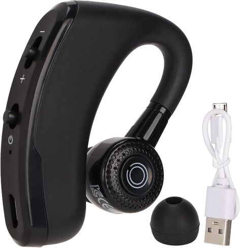 V9 Bluetooth Earpiece, Single Ear Hook Earphone, 14 Hours Talktime, Noise Cancelling Bluetooth Headset for Sports Driving Business in Saudi Arabia