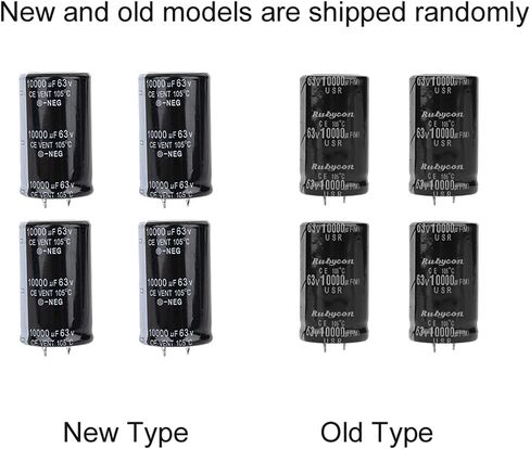 4Pcs Audio Capacitor, 10000uF 63V 30 * 50mm Audio Electrolytic Capacitor Power Capacitor for TV, LCD Monitor, Radio, Stereo, Game, Car Audio in Saudi Arabia