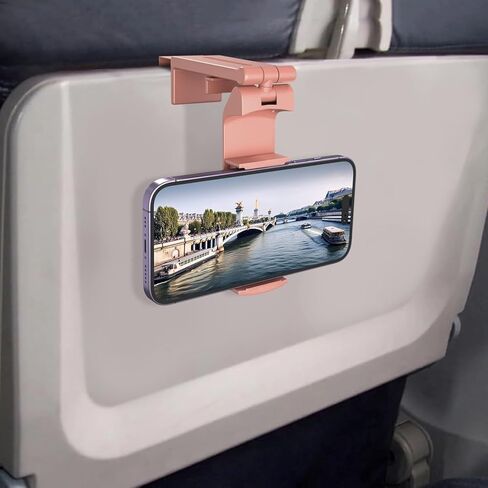 Airplane Travel Phone Holder: Hands Free Viewing with Multi-Directional Dual 360 Degree Rotation,Travel Accessories Must Haves Phone Holder for Flying,Table or Outdoor,Travel Essentials for Flying in Kuwait
