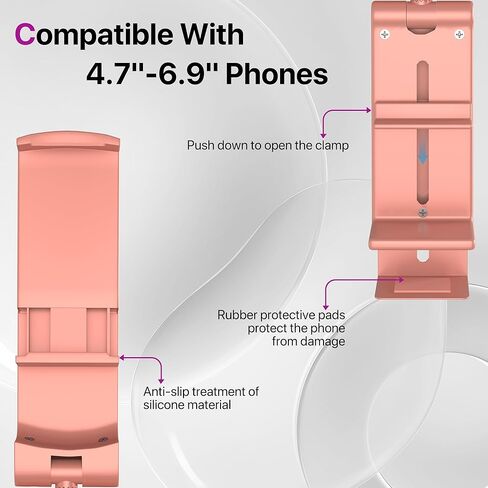 Airplane Travel Phone Holder: Hands Free Viewing with Multi-Directional Dual 360 Degree Rotation,Travel Accessories Must Haves Phone Holder for Flying,Table or Outdoor,Travel Essentials for Flying in Saudi Arabia