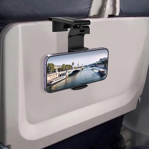 Airplane Travel Phone Holder: Hands Free Viewing with Multi-Directional Dual 360 Degree Rotation,Travel Accessories Must Haves Phone Holder for Flying,Table or Outdoor,Travel Essentials for Flying in Saudi Arabia