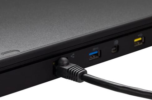 كابل NavePoint CAT5e UTP Ethernet Network RJ45 Snagless Patch 75 قدم، أسود in Saudi Arabia