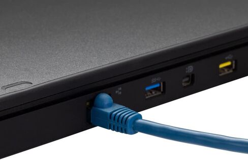 كابل NavePoint CAT5e UTP Ethernet Network RJ45 Snagless Patch 75 قدم، أسود in Saudi Arabia