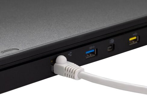 كابل NavePoint CAT5e UTP Ethernet Network RJ45 Snagless Patch 75 قدم، أسود in Saudi Arabia