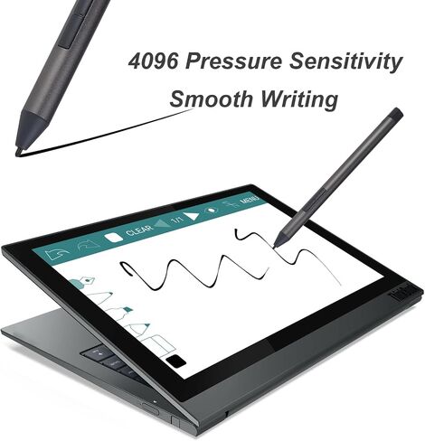 Digital Pen 2 Compatible for Lenovo Digital Pen 2,Compatible with Lenovo IdeaPad Flex 5/7 Series,Yoga 6/7/9 Series,Yoga Book 9/7i/2i,13w/300w Yoga,ThinkBook 13x G2 IAP-21AT Pen(Gray) in Saudi Arabia
