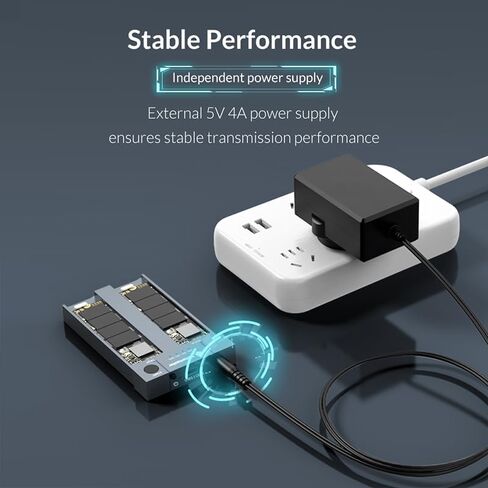 Yottamaster Dual M.2 NVMe Offline Clone Duplicator، 10 جيجابت في الثانية من الألومنيوم M.2 NVMe Cloner USB C إلى NVME SSD لحجم NVMe PCIe 2230/2242/2260/2280 (حتى 8 تيرابايت) in Saudi Arabia