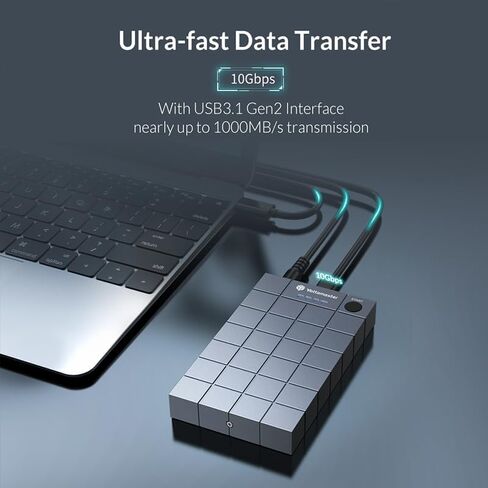 Yottamaster Dual M.2 NVMe Offline Clone Duplicator، 10 جيجابت في الثانية من الألومنيوم M.2 NVMe Cloner USB C إلى NVME SSD لحجم NVMe PCIe 2230/2242/2260/2280 (حتى 8 تيرابايت) in Saudi Arabia