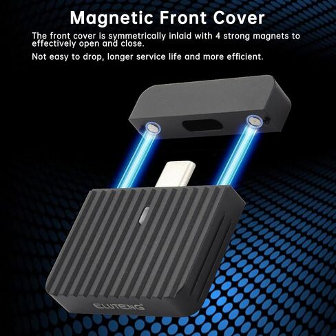ELUTENG M.2 2230 NVMe SSD Enclosure USB Type-C 3.2 Gen2 External Hard Drive Case 10Gbps Direct-Attached Wireless USB C NVMe SSD Enclosure Adapter High Heat Dissipation for M-Key SSD in Saudi Arabia