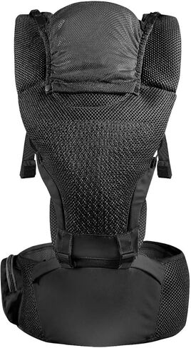Baby Carrier with hip seat Newborn to Toddler, 8 in 1 Waist & Lumber Support, Breathable Airflow Head Cover, Ergonomic M position, Infant Carrier Backpack All season Lightweight, Waist belt 52.36 inch in Saudi Arabia