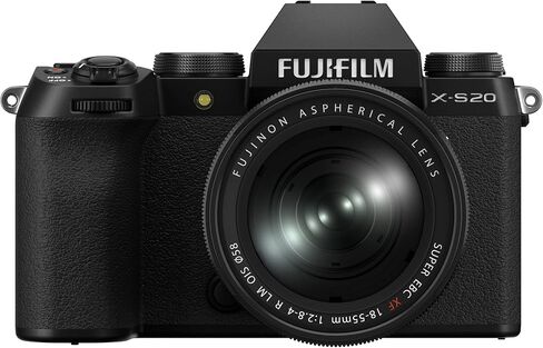 Fujifilm X-S20 Mirrorless Digital Camera XF16-50mmF2.8-4.8 R LM WR - Black in Saudi Arabia