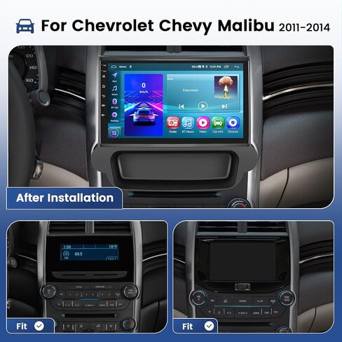 [2+64G] for Chevrolet Chevy Malibu 2011-2014 Android 13 Stereo Wireless CarPlay Android Auto, 9 Inch Touch Screen GPS Navigation Radio with WiFi FM RDS BT Backup Camera in Saudi Arabia