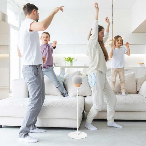 Floor Stand for HomePod mini, Height Adjustable, Balanced and Stable Chassis, Suitable for Living Rooms, Bedrooms, Bathrooms and Gyms (2 Pack Black) in Kuwait