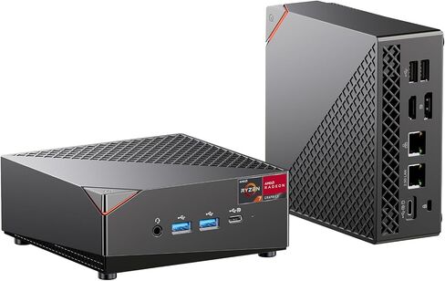 AMD Ryzen 7 5800U Mini PC Windows 11 32GB DDR4 1T NVMe SSD Mini Computers (8C/16T, up to 4.4Ghz), 4K Triple Display Mini Gaming PC BT5.2/WiFi 6/2.5G LAN in Saudi Arabia