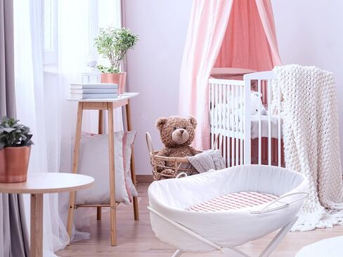 5 Pack Bedside Sleeper Bassinet Fitted Sheets, Organic Cotton, 33x20x4 Inches, Compatible with Pads size between 17-21" in Width, X 29-33" in Length, and 1.5-4’’ Thick (Grey) in Saudi Arabia