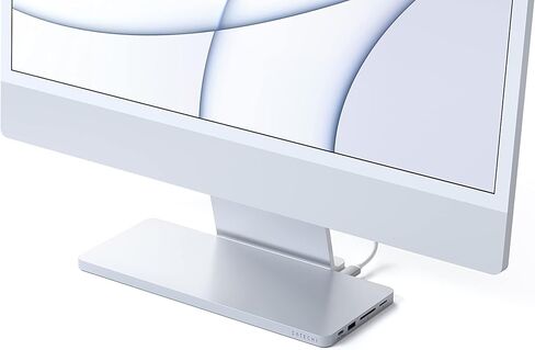 Satechi USB C Slim Dock for 24" iMac with Tool-Free Enclosure for M.2 PCIe NVMe and SATA SSDs– USB C Data Port, USB A, 2 USB 2.0, Micro/SD Card Reader (Blue) in Kuwait