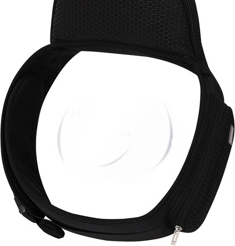 حاملة الأطفال من بيبي بامور لحديثي الولادة وحتى الأطفال الصغار بمقعد الورك من 0 إلى 36 شهرًا مع غطاء للرأس، 3 قطع من وسادات التسنين، وموسع الخصر، أسود in Kuwait