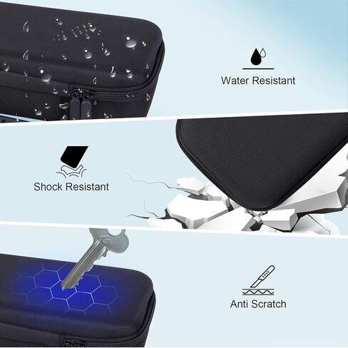 مجموعة 3 في 1 متوافقة مع ملحقات بوابة PS، حقيبة حمل للسفر + غطاء حماية من السيليكون الناعم + 2 قطعة واقي شاشة لملحقات بوابة Playstation 5 in Kuwait