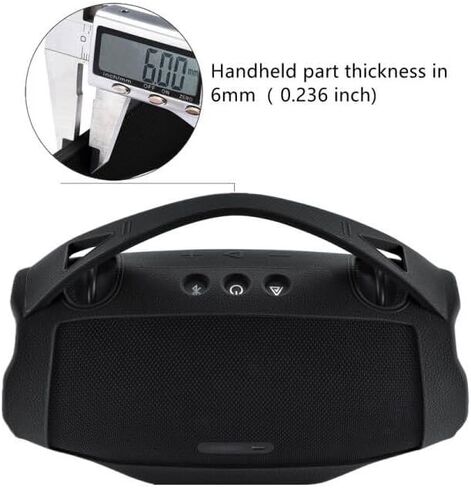 Carrying Silicone Cover Case with Handle Compatible with JBL Xtreme 4 Portable Bluetooth Speaker (Black) in Saudi Arabia