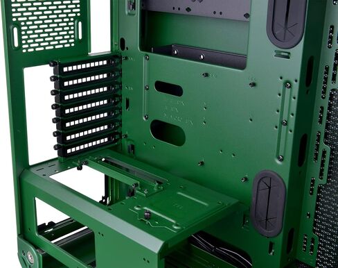 ثيرمالتاكي كور P6 TG Racing Green | حافظة كمبيوتر ATX متوسطة البرج | 3 × لوحة جانبية من الزجاج المقسى 4 مم | حامل حائط | أخضر in Saudi Arabia