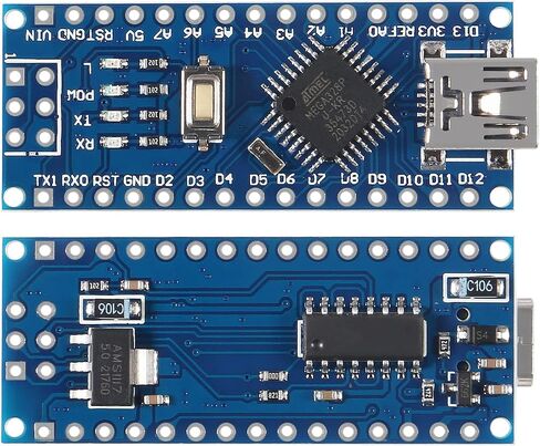 for Nano V3.0 ATmega328P Nano Board CH340 5V 16M Microcontroller Board, Compatible with Arduino Electronics Development Board Nano 328P Nano 3.0 in Saudi Arabia