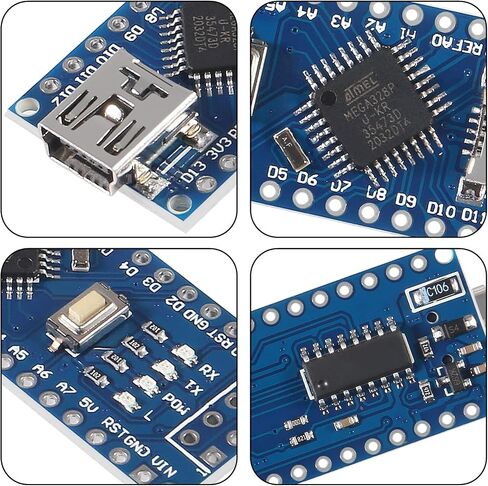 for Nano V3.0 ATmega328P Nano Board CH340 5V 16M Microcontroller Board, Compatible with Arduino Electronics Development Board Nano 328P Nano 3.0 in Saudi Arabia