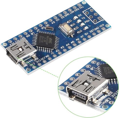for Nano V3.0 ATmega328P Nano Board CH340 5V 16M Microcontroller Board, Compatible with Arduino Electronics Development Board Nano 328P Nano 3.0 in Saudi Arabia