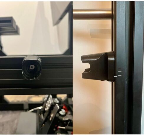 EUGOOCX دعامة جانبية لعجلة القيادة لـ FANATEC QR2، ملحقات تركيب متينة وقوية سريعة الفك (دعامة تثبيت جانبية) in Kuwait