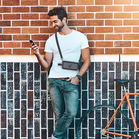 حافظة من السيليكون الناعم co2CREA متوافقة مع مكبر الصوت المحمول Anker Soundcore Motion 300 اللاسلكي عالي الدقة، غطاء أسود in Saudi Arabia