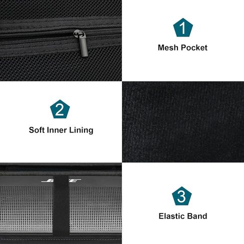Canboc Carrying Case Compatible with Bose SoundLink Flex Bluetooth Speaker, Wireless Bluetooth Outdoor Speaker Box, Mesh Pocket fit USB Cable, Purple (Case Only) in Saudi Arabia