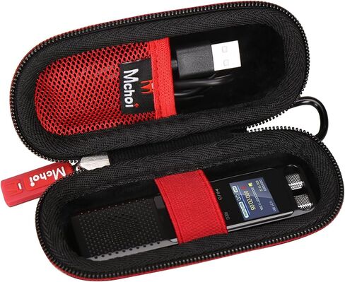 Mchoi حافظة صلبة مناسبة لمسجل الصوت الرقمي، ومشغلات MP3/MP4، وكابل USB، وسماعات Bose QC20، وبطاقات الذاكرة، حافظة فقط in Saudi Arabia