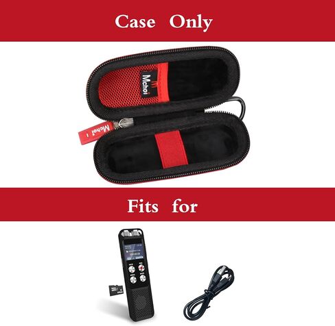 Mchoi حافظة صلبة مناسبة لمسجل الصوت الرقمي، ومشغلات MP3/MP4، وكابل USB، وسماعات Bose QC20، وبطاقات الذاكرة، حافظة فقط in Saudi Arabia