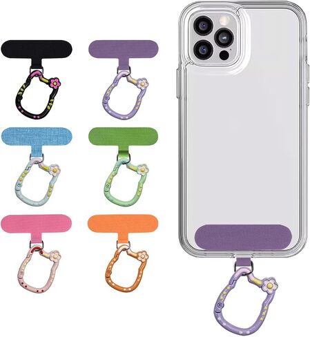 6 Pack Cell Phone Lanyard,Phone Tether Tab,Phone Charms Strap,Anti Theft Phone Strap,Phone Leash in Saudi Arabia