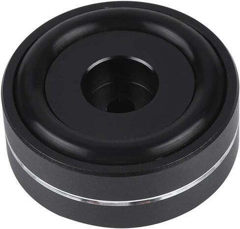 Speaker Isolation Feet Pad Stand, Aluminum Alloy Cone Pad Isolation Base Feet Pads Absorb Shock for Audio Speaker Amplifier (4CPS 40 * 15mm)(Black) in Saudi Arabia
