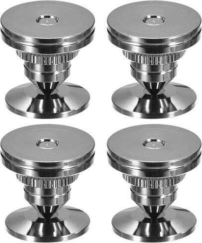 MECCANIXITY 4pcs Black Speaker Spike Kit Shockproof Adjustable Copper Speaker Spike Isolation with Speaker Spikes Pads Mat,Double-Sided Adhesive for Subwoofer CD DVD Audio Amplifier Recorder in Saudi Arabia