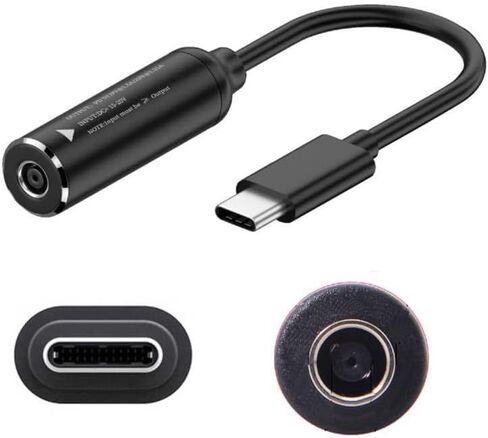 4.5mm Laptop Charging Adapter Female DC 4.5 x 3.0mm to Male Type C for HP 65W USB-C Laptop Charger in Saudi Arabia