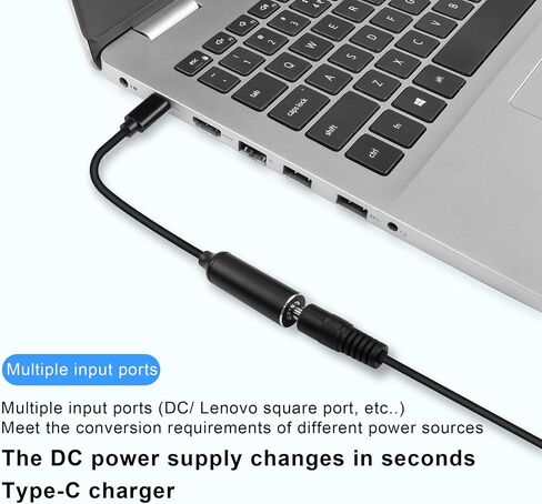 4.5mm Laptop Charging Adapter Female DC 4.5 x 3.0mm to Male Type C for HP 65W USB-C Laptop Charger in Saudi Arabia
