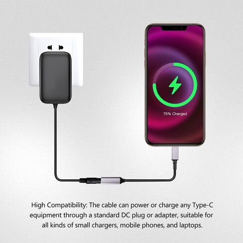 4.5mm Laptop Charging Adapter Female DC 4.5 x 3.0mm to Male Type C for HP 65W USB-C Laptop Charger in Saudi Arabia
