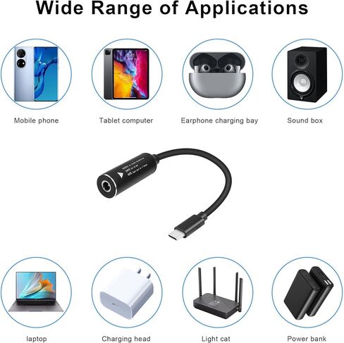 4.5mm Laptop Charging Adapter Female DC 4.5 x 3.0mm to Male Type C for HP 65W USB-C Laptop Charger in Saudi Arabia