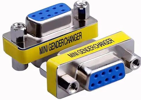 9-Pack 9 Pin RS-232 DB9 (3 pcs Male to Male)(3 pcs Female to Female)(3 pcs Male to Female) Gender Changer Coupler Adapter Connector in Saudi Arabia