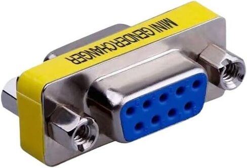 9-Pack 9 Pin RS-232 DB9 (3 pcs Male to Male)(3 pcs Female to Female)(3 pcs Male to Female) Gender Changer Coupler Adapter Connector in Saudi Arabia