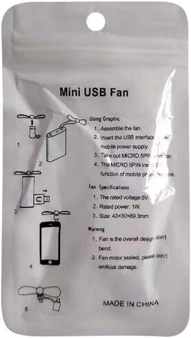 Mini Cell Phone fan,Type C Cell Phone Fan 2-in-1 Fan Copatible for Iphone,iPad,Android Smartphone,Tablet,Stay cooling,Portable USB Fan (3pcs A pack) in Saudi Arabia