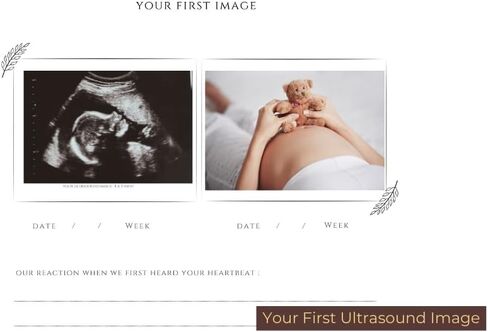 Linen Pregnancy Week by Week Journal: Keepsake Memory Book for Expecting Moms, Captures Every Milestones Through the Pregnancy till Baby’s 1st Year – Crafted with 160gsm Paper (Linen) in Saudi Arabia