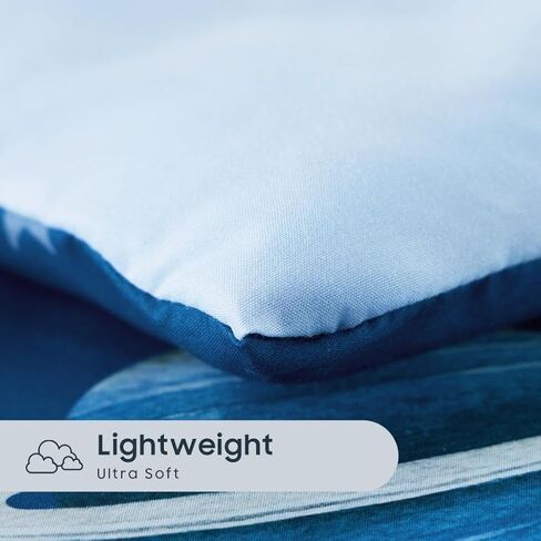 Wake In Cloud - Space Toddler Bedding Set for Boys, Cute Rocket Space Ship Astronaut, 4 Pieces Soft Crib Bed Set Including Comforter, Sheets and Pillowcase, Navy Blue in Kuwait