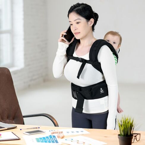 All-Season Ergonomic Baby Carrier, Breathable Baby Carrier Newborn to Toddler (8-33lbs), Toddler Carrier, Infant Carrier with Temperature Control Panel Design (Olive Black) in Saudi Arabia