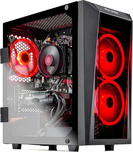 كمبيوتر Skytech Shadow للألعاب، Ryzen 5 7600X 4.7 جيجا هرتز (5.3 جيجا هرتز Turbo Boost)، AMD RX 7600 8 جيجا GDDR6، 1 تيرابايت SSD، 16 جيجا DDR5 RAM 5200، 650 وات Gold PSU، Wi-Fi، Win 11 Home in Kuwait